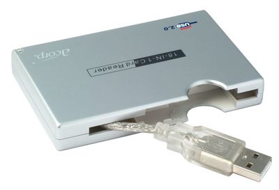 CardReader  Acorp CardReader USB 2.0 (ext) Silver (CREP18-S)