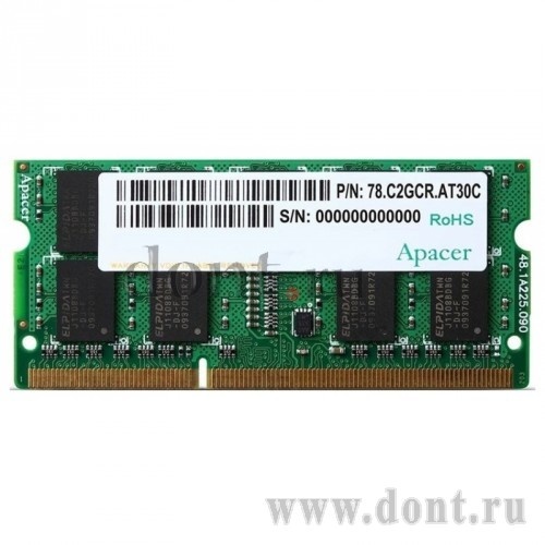   Apacer AS04GFA60CATBGJ SODIMM 4GB 1600MHz DDR3L