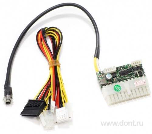 Блок питания для компьютера БП picoPSU-150 150W DC-DC ATX (12V input, DC-converter,24 pin)