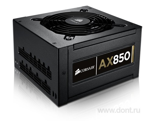   Corsair Corsair AX850W, 12V@70A, 80plus GOLD, Act.PFC, cable managment, CMPSU-850AX