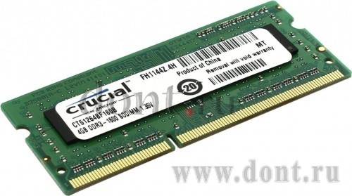   Crucial CT51264BF160B SODIMM 4GB 1600MHz DDR3L
