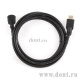Кабель Gembird HDMI-HDMI v1.4 угловой разъём (19pin to 19pin) 1.8м, экран. CC-HDMI490-6