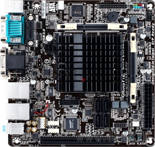   Gigabyte GA-N3160N-D3V (Celeron N3160, 2xSODIMM, 4xSATA)