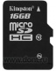    Kingston  16GB MicroSDHC (SDC10/16GBSP), Class 10 Retail  