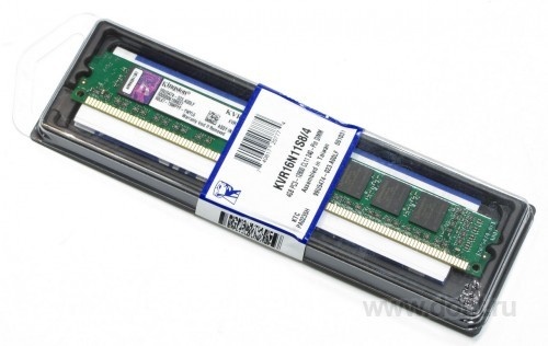   Kingston 4GB 1600Mhz DDR3 KVR16N11S8/4