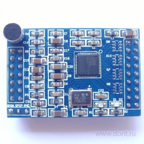  Модуль LD3320 ASR non-specific speech recognition module with microphones source with c