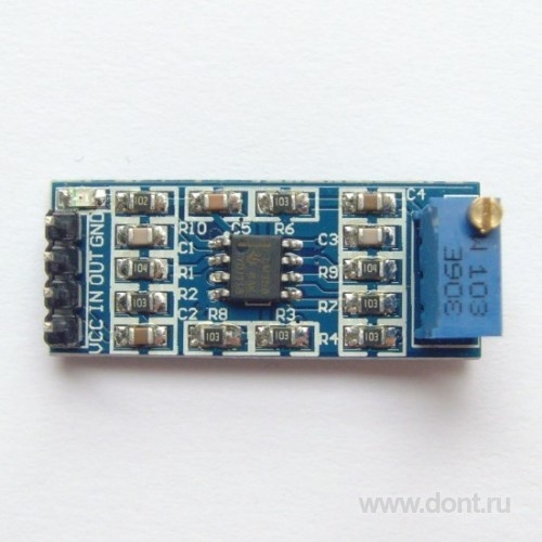  Модуль LM358 100 times gain amplification module operational amplifier module