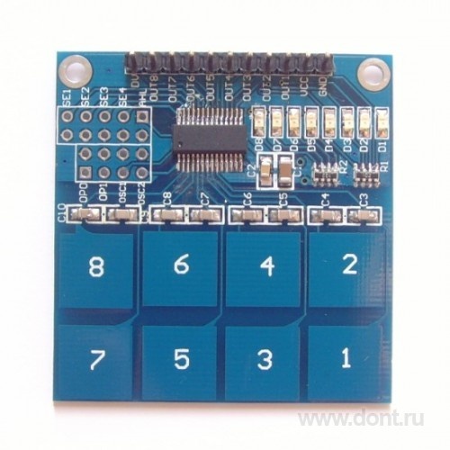   TTP226 8-way capacitive touch switch digital touch sensor module