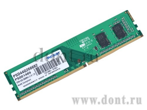   Patriot PSD48G266682 8GB 2666Mhz DDR4 1.2V