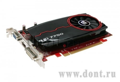  PowerColor PowerColor Radeon HD 7750 800Mhz PCI-E 3.0 2048Mb 1600Mhz 128 bit DVI HDMI HDCP UEFI