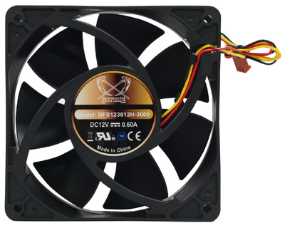       Scythe 120x120 Fan Ultra Kaze 120mm 3000rpm DFS123812H-3000 3pin MB