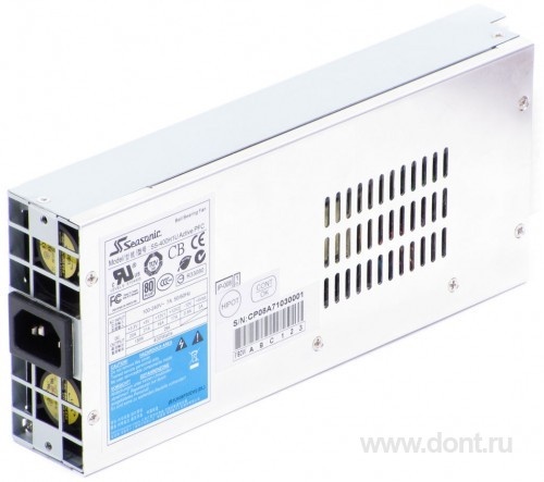   Seasonic SS-460H1U 80+, OEM, 460W, 12V@34A, 80plus, 1U, 2x FAN 38x38, modular