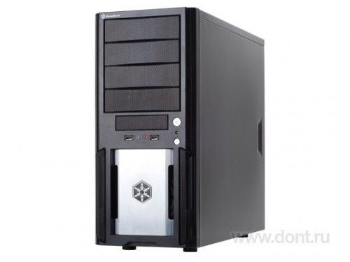 ATX корпуса Silverstone SST-PS02B-W (black) Precision Без БП (с окном)