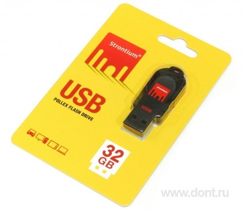 USB Pen Drives (USB Flash) Strontium  32GB USB2.0 Pollex (SR32GRDPOLLEX)