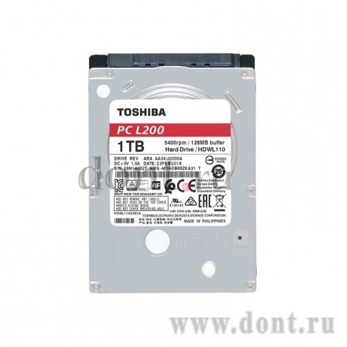 2,5 Toshiba 1TB HDWL110UZSVA L200 SATA 5400 2.5