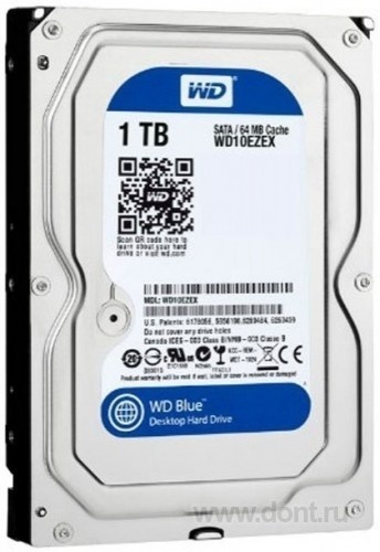 3,5 Western Digital 1TB WD10EZEX 7200rpm SATA3 64MB