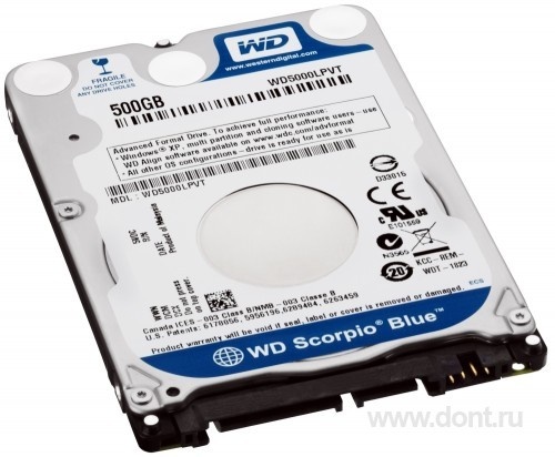 2,5 Western Digital 500GB WD5000LPVT SATA2 5400 2.5 8MB 