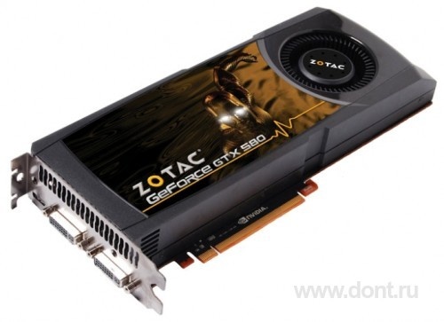  Zotac GTX580 1536MB GDDR5 2xDVI 1536Mb 384b (ZT-50101-10P)