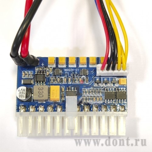     e-mini  DC 250W 12V LD-A250WL (24-pin/2x4 pin PicoPSU)