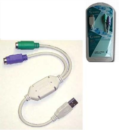 ,   USB-AM to 2xPS/2 (UAPS12)