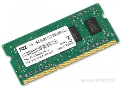   Foxline FL1333D3S9-1G SODIMM 1GB 1333MHz DDR3