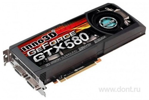  INNOVISION (Inno3D) GeForce GTX 580 1536M Inno3D GTX580 N580-1DDN-K5HW