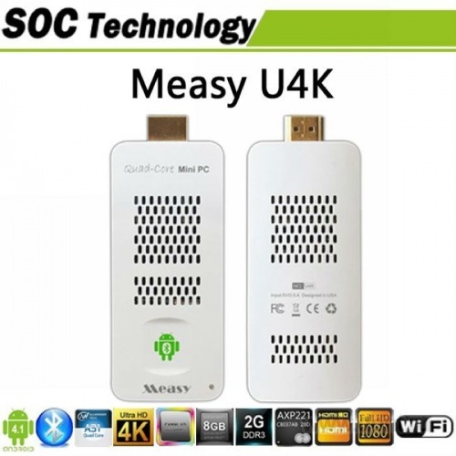  Measy Mini PC U4K (4Cotex A9(1.0Ghz)/2Gb DDR3/8GB ROM/HDMI/2USB/WIFI/Bluetooth/microSD), , iptv player