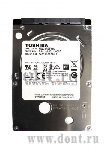 2,5 Toshiba 1TB MQ04ABF100 SATA 5400 2.5 8MB 7